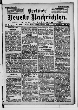 Berliner Neueste Nachrichten vom 18.09.1893