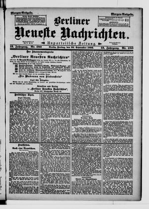 Berliner Neueste Nachrichten vom 22.09.1893
