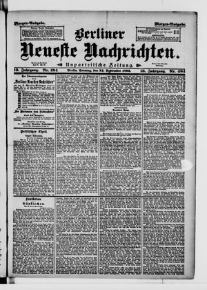 Berliner Neueste Nachrichten vom 24.09.1893