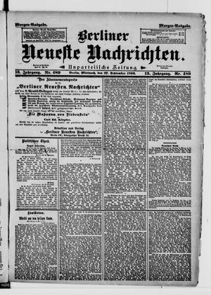 Berliner Neueste Nachrichten vom 27.09.1893