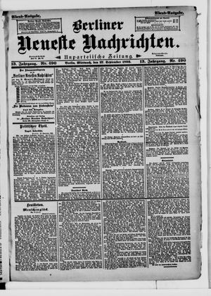 Berliner Neueste Nachrichten vom 27.09.1893