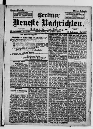 Berliner Neueste Nachrichten vom 01.10.1893