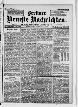 Berliner Neueste Nachrichten vom 10.10.1893