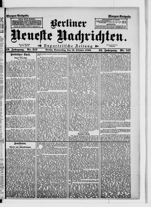 Berliner Neueste Nachrichten on Oct 12, 1893