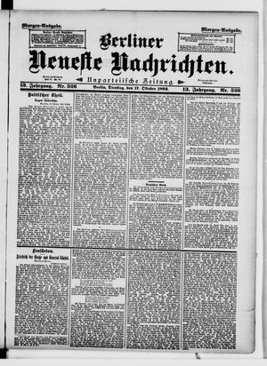 Berliner Neueste Nachrichten on Oct 17, 1893