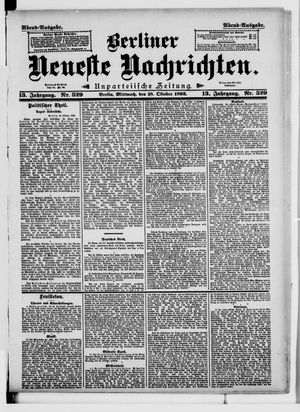 Berliner Neueste Nachrichten vom 18.10.1893