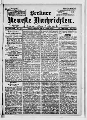 Berliner Neueste Nachrichten vom 21.10.1893