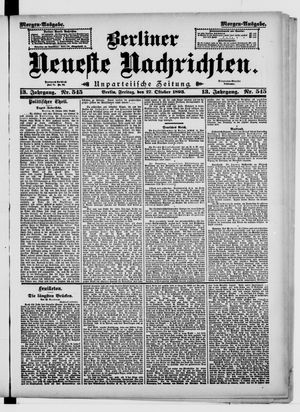 Berliner Neueste Nachrichten vom 27.10.1893