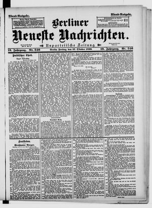 Berliner Neueste Nachrichten vom 27.10.1893