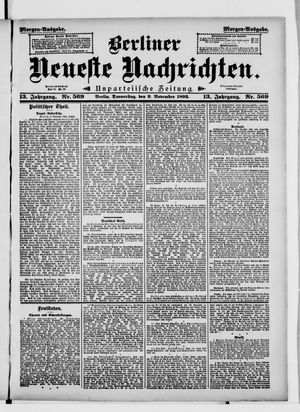 Berliner Neueste Nachrichten vom 09.11.1893