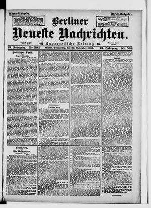 Berliner Neueste Nachrichten vom 23.11.1893