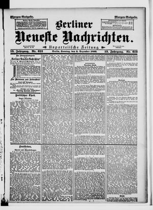 Berliner Neueste Nachrichten vom 03.12.1893