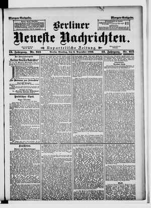 Berliner Neueste Nachrichten vom 05.12.1893