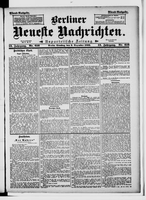 Berliner Neueste Nachrichten vom 05.12.1893