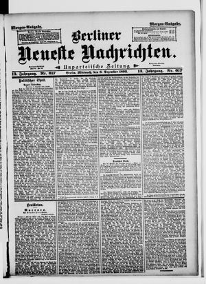 Berliner Neueste Nachrichten vom 06.12.1893