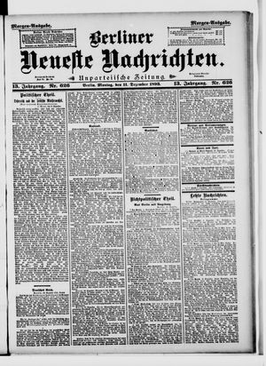 Berliner Neueste Nachrichten vom 11.12.1893