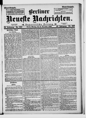 Berliner Neueste Nachrichten vom 11.12.1893
