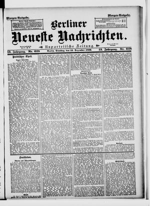 Berliner Neueste Nachrichten vom 12.12.1893