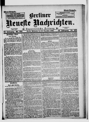 Berliner Neueste Nachrichten vom 13.12.1893