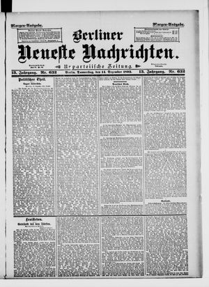 Berliner Neueste Nachrichten vom 14.12.1893