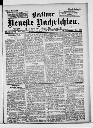 Berliner Neueste Nachrichten vom 14.12.1893