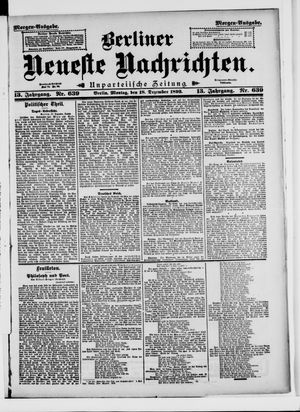 Berliner Neueste Nachrichten vom 18.12.1893