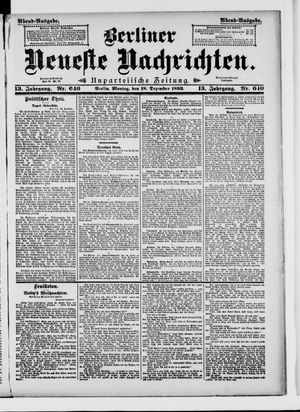 Berliner Neueste Nachrichten vom 18.12.1893