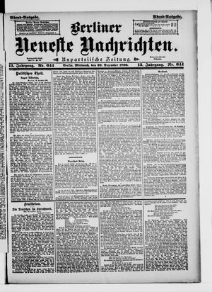 Berliner Neueste Nachrichten vom 20.12.1893