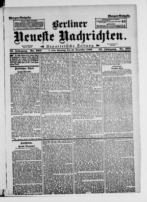 Berliner Neueste Nachrichten vom 31.12.1893