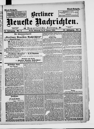 Berliner Neueste Nachrichten vom 03.01.1894