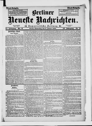 Berliner Neueste Nachrichten vom 04.01.1894