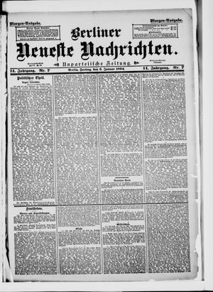 Berliner Neueste Nachrichten vom 05.01.1894
