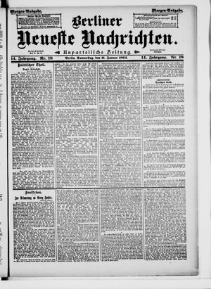 Berliner Neueste Nachrichten on Jan 11, 1894