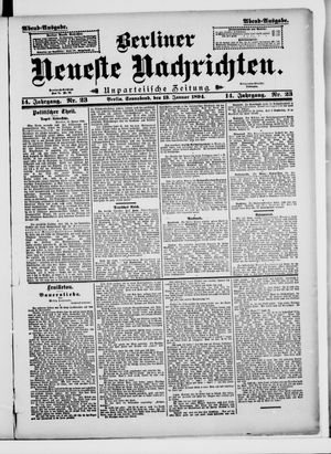 Berliner Neueste Nachrichten on Jan 13, 1894