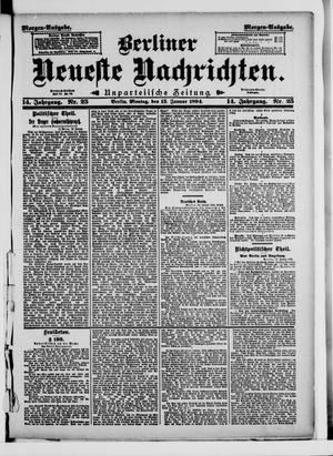 Berliner Neueste Nachrichten vom 15.01.1894