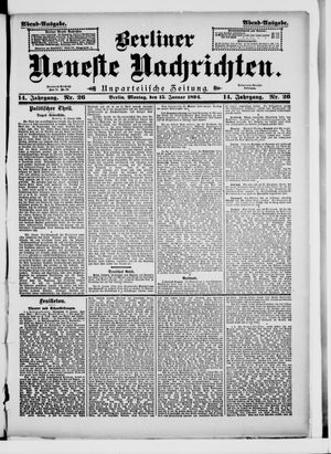 Berliner Neueste Nachrichten vom 15.01.1894