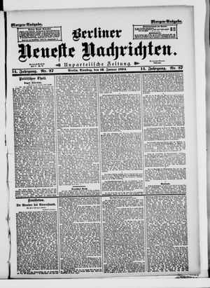 Berliner Neueste Nachrichten vom 16.01.1894
