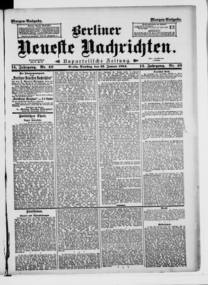 Berliner Neueste Nachrichten vom 23.01.1894