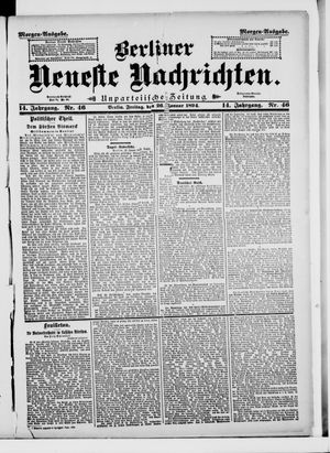 Berliner Neueste Nachrichten vom 26.01.1894