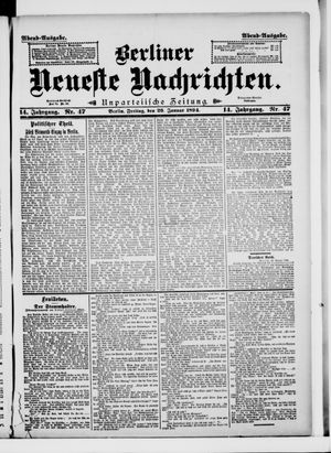 Berliner Neueste Nachrichten vom 26.01.1894