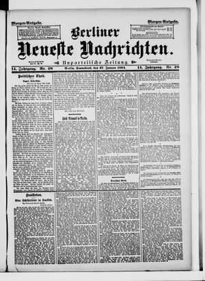 Berliner Neueste Nachrichten vom 27.01.1894