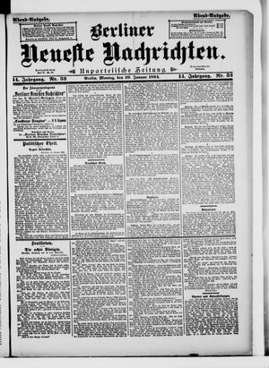 Berliner Neueste Nachrichten vom 29.01.1894