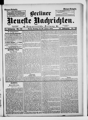 Berliner Neueste Nachrichten on Jan 30, 1894