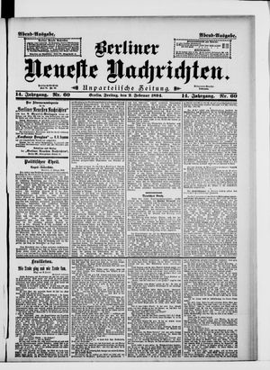 Berliner Neueste Nachrichten vom 02.02.1894