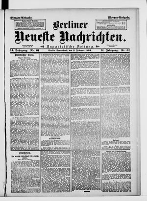 Berliner Neueste Nachrichten vom 03.02.1894