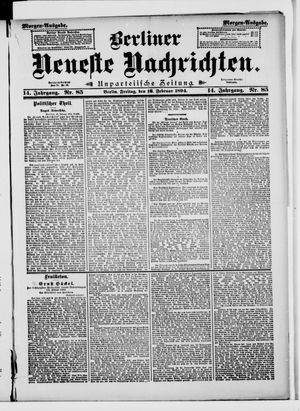 Berliner Neueste Nachrichten vom 16.02.1894
