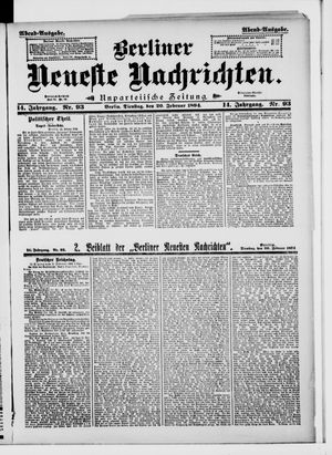 Berliner Neueste Nachrichten vom 20.02.1894