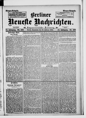 Berliner Neueste Nachrichten vom 24.02.1894