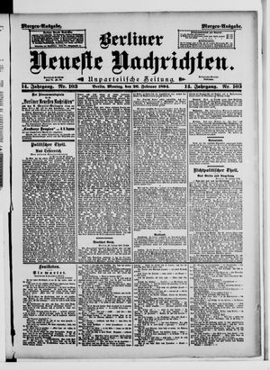 Berliner Neueste Nachrichten vom 26.02.1894