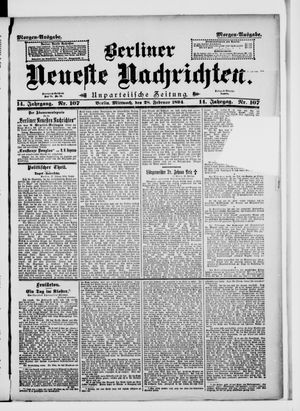 Berliner Neueste Nachrichten vom 28.02.1894